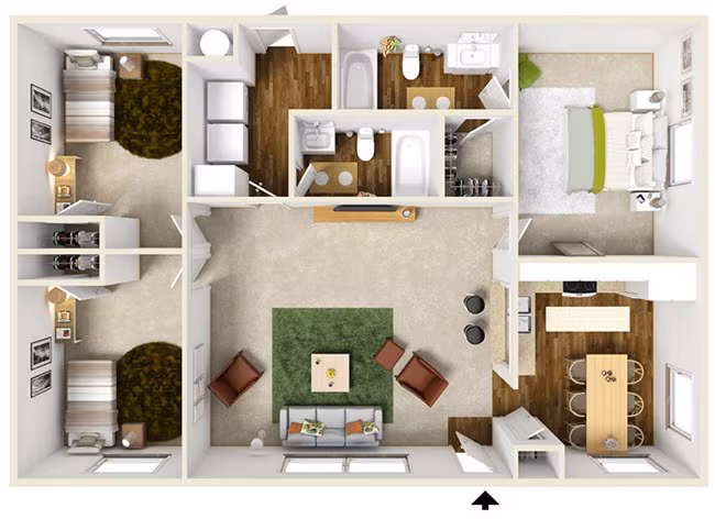 Unit 517 705 floor plan
